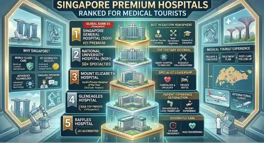 Singapore Premium Hospitals Ranked for Medical Tourists