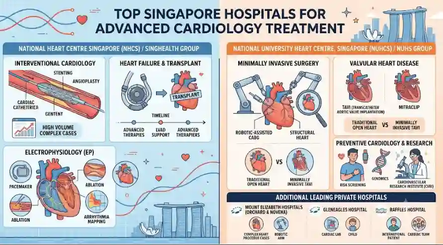 Top Singapore Hospitals for Advanced Cardiology Treatment
