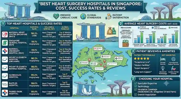 Best Heart Surgery Hospitals in Singapore: Cost, Success Rates & Reviews