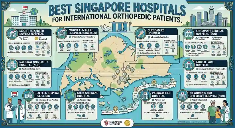 Best Singapore Hospitals for International Orthopedic Patients